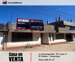 B-17 Jirón Groninga, El Tambo, Huancayo, 2 Habitaciones Habitaciones,1 BañoBathrooms,Casas,En Venta,Jirón Groninga,1090