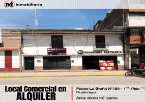 159 Paseo La Breña, Huancayo, 12001, 0 , 0 ,1 BañoBathrooms,Inmuebles Comerciales,En Renta,Paseo La Breña,0,1105