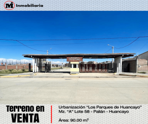 A - 58 Los Parques de Huancayo - Palián, Huancayo, ,Terrenos,En Venta,Los Parques de Huancayo - Palián,1073